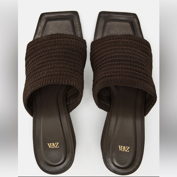 Brand New Fabric Wedges Sandals. Wide front strap. - Picture 5 of 7